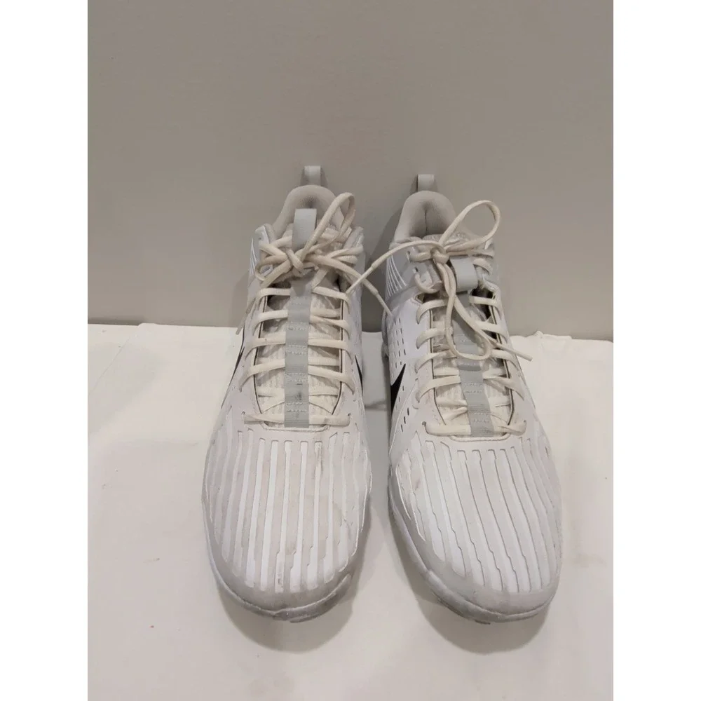 Nike Alpha Menace Men's Size 14  Strong Football Cleats White IB2572-106